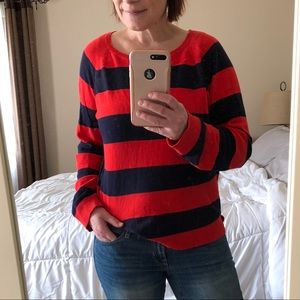 Red and Navy gap sweater